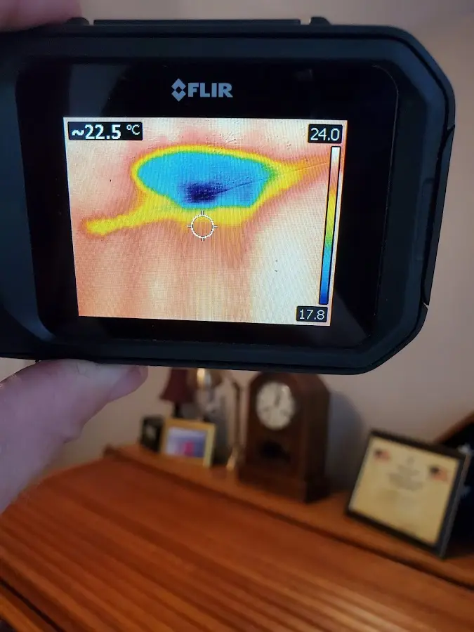 Thermal imaging inspection for water damage in Willowbrook