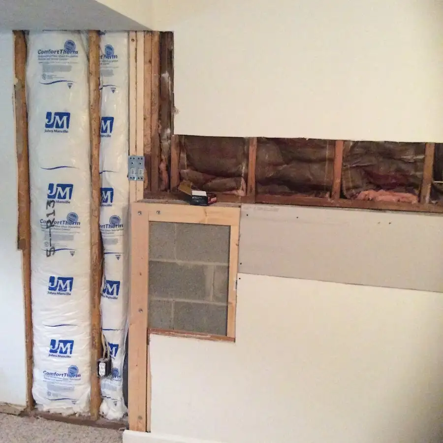 Wall insulation replacement during Contents Cleaning & Restoration in Willowbrook